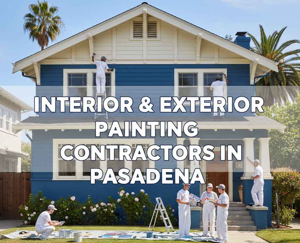 Pasadena painting contractor expertly painting exterior of historic home